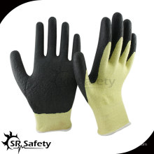 Guantes de trabajo de fibra de aramida guante de trabajo de nitrilo de espuma de corte resistente 13G